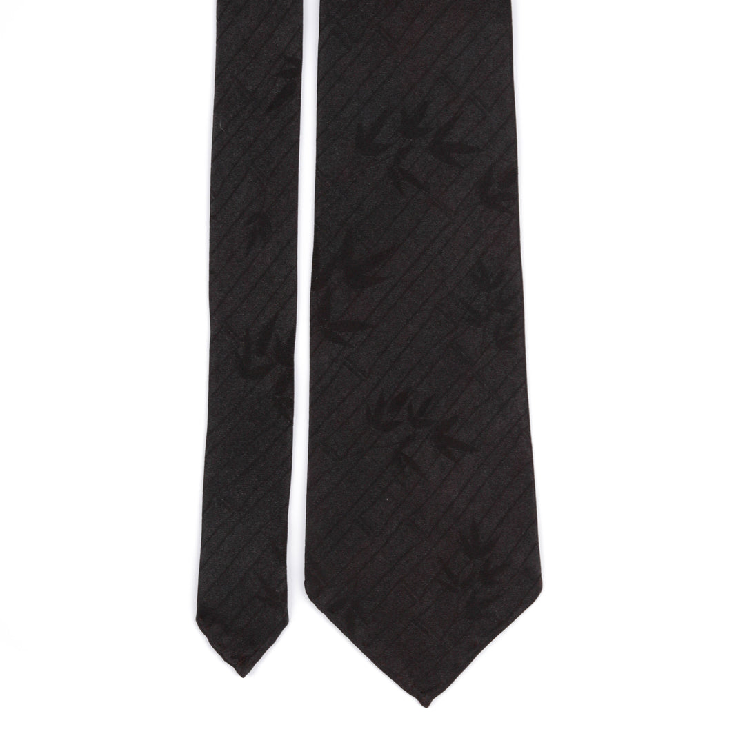 Handmade Black Tie – 100% Silk