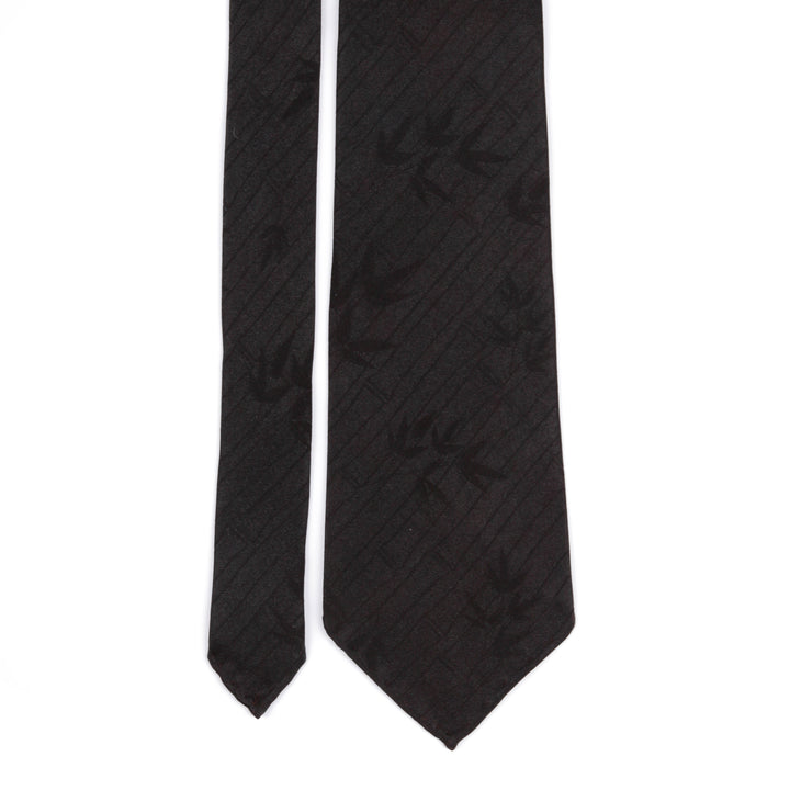 Handmade Black Tie – 100% Silk